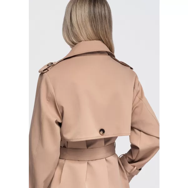  Dámský kabát OMBRE OW-CT-E0003 BEIGE 