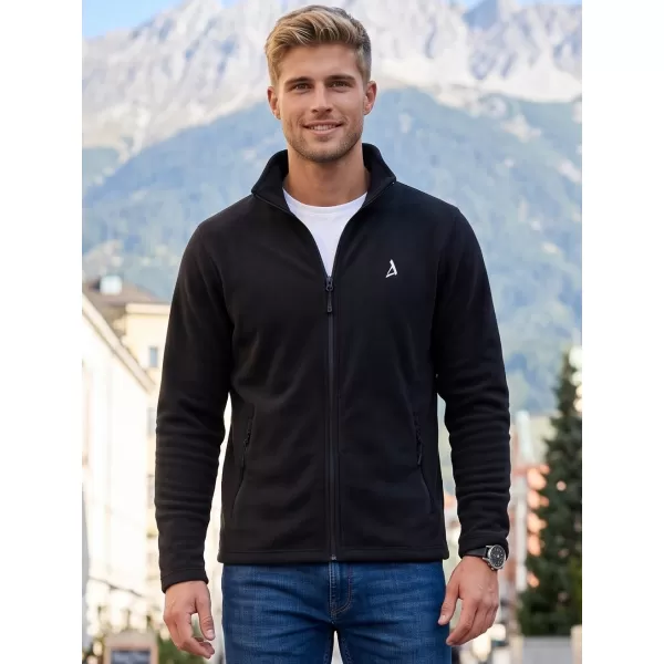  Pánská fleece mikina ALTISPORT ALM002852 ČERNOSTŘÍBRNÁ 