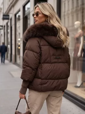 Dámská bunda DSTREET HNĚDÁ