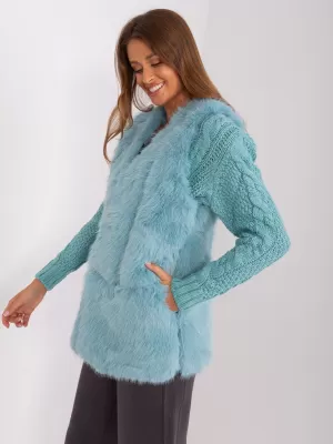 Dámská vesta WOOL FASHION ITALIA AT-KZ-2368.00P MINT