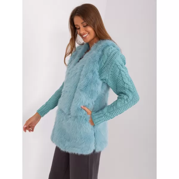  Dámská vesta WOOL FASHION ITALIA AT-KZ-2368.00P MINT 