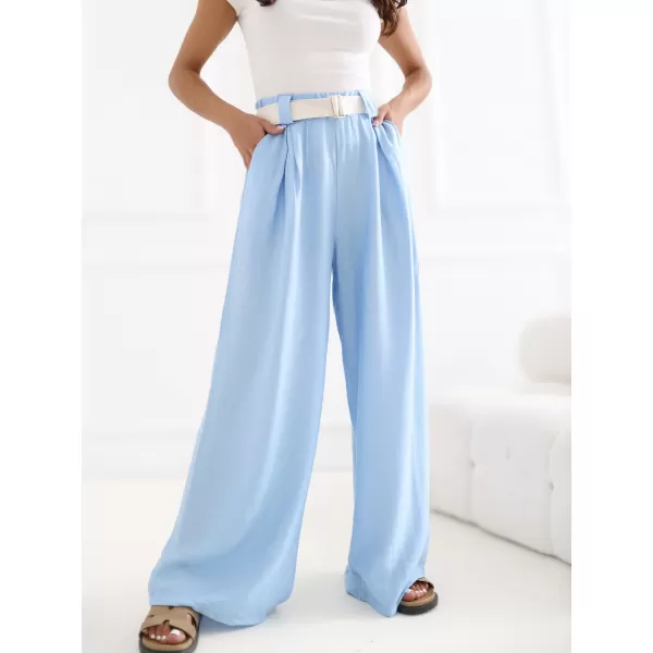  Dámské kalhoty RUE PARIS IT-SP-10358.16 LIGHT BLUE 