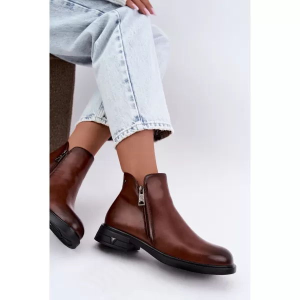  Dámské kotníkové boty VINCEZA 133112 BROWN 