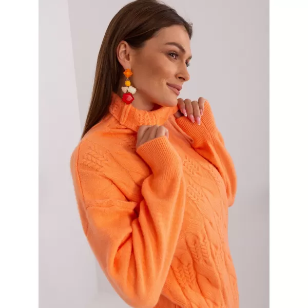  Dámský svetr WOOL FASHION ITALIA AT-SW-23401.97P BRIGHT ORANGE 