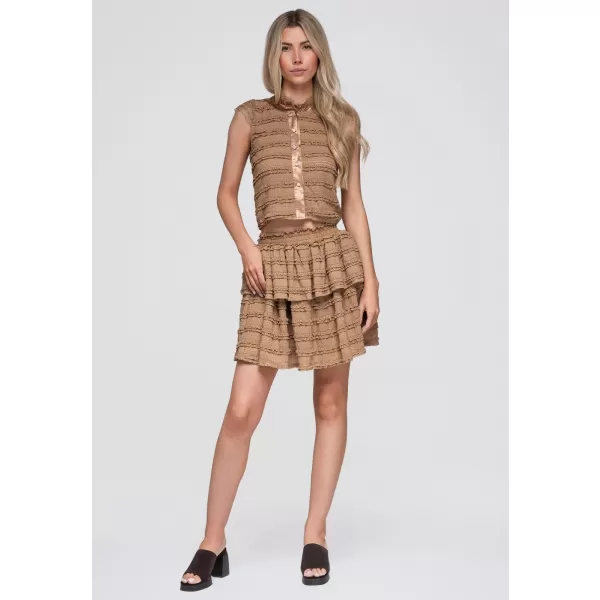  Dámská sukně OMBRE OW-GL-E0014 TAUPE 