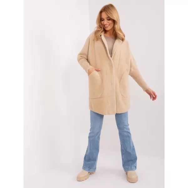  Dámský kabát FACTORY PRICE MBM-PL-1517.00P LIGHT BEIGE 
