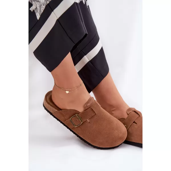  Dámské pantofle BIG STAR SHOES RR274A387 BROWN/BEIGE 