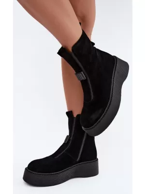 Dámské kotníkové boty D&A CR62-3448 BLACK