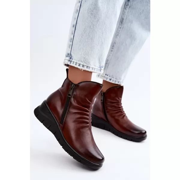  Dámské kotníkové boty VINCEZA 133117 BROWN 