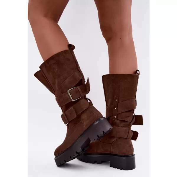  Dámské kozačky BOTO LQ-179 BROWN 