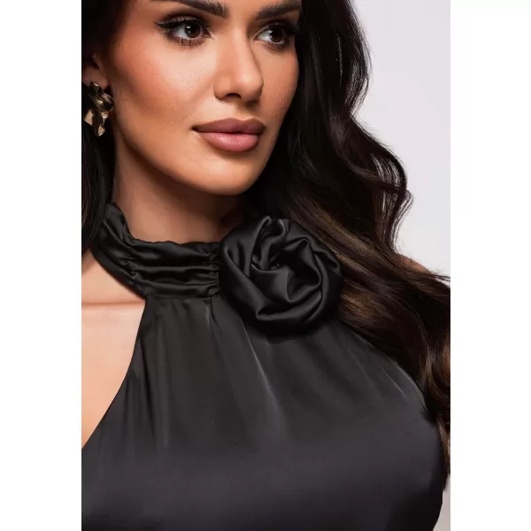  Dámské šaty LARICA LA-OM-DLR372 BLACK 