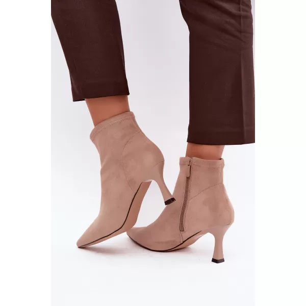  Dámské kotníkové boty BOTO 7107 BEIGE 