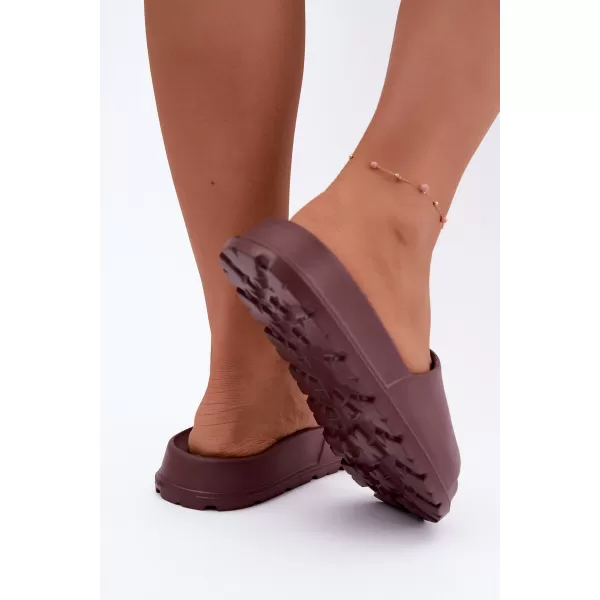  Dámské pantofle BIG STAR SHOES UU274075 VÍNOVÁ 