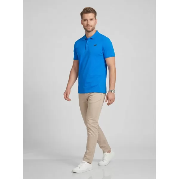  Pánské triko s límečkem 4F 4FWMM00TPTSM0770 BLUE 