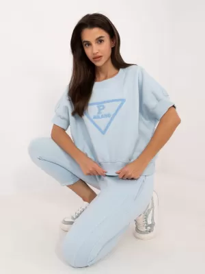 Dámský set MY RED LIPS EM-KMPL-786.17 LIGHT BLUE