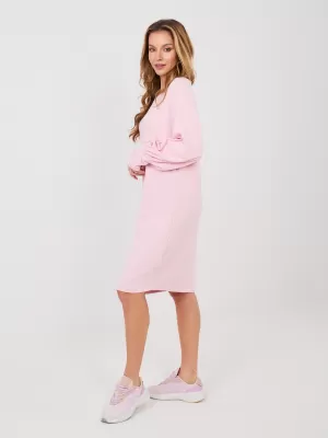 Dámské šaty RUE PARIS RV-SK-A1059.17 BRIGHT PINK