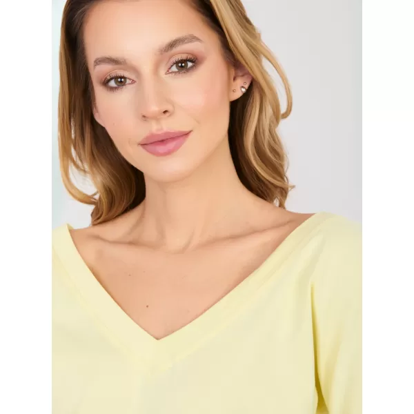  Dámské triko RUE PARIS RV-BZ-A1189.24 BRIGHT YELLOW 