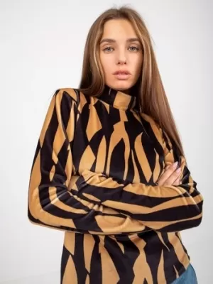 Dámská halenka RUE PARIS RP-BZ-8187-1.02X CAMEL