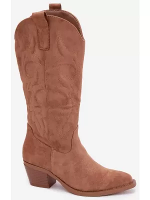 Dámské kozačky BOTO 7689A BROWN