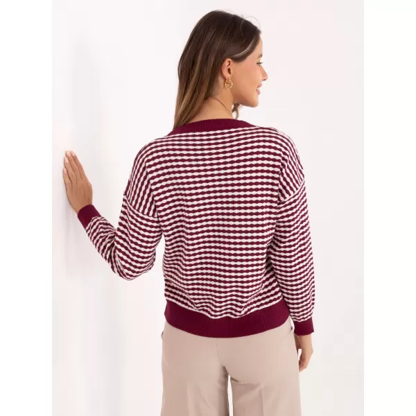  Dámský svetr FACTORY PRICE IT-SW-93190.15 BURGUNDY 