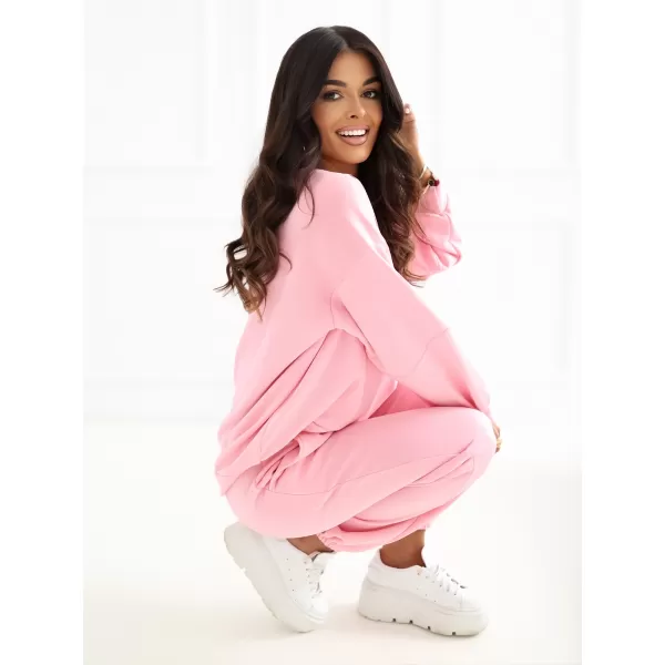  Dámský komplet RUE PARIS RV-KMPL-A1279.85 BRIGHT PINK 