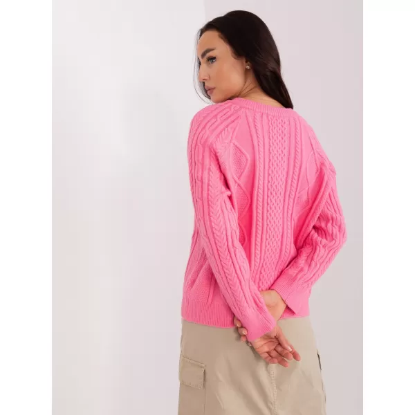  Dámský svetr WOOL FASHION ITALIA AT-SW-2346-2.99P PINK 