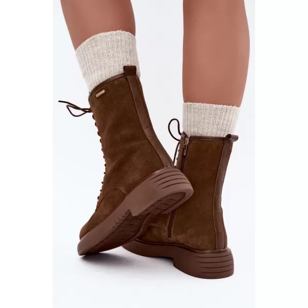  Dámské boty BIG STAR SHOES UU274611 BROWN/BEIGE 