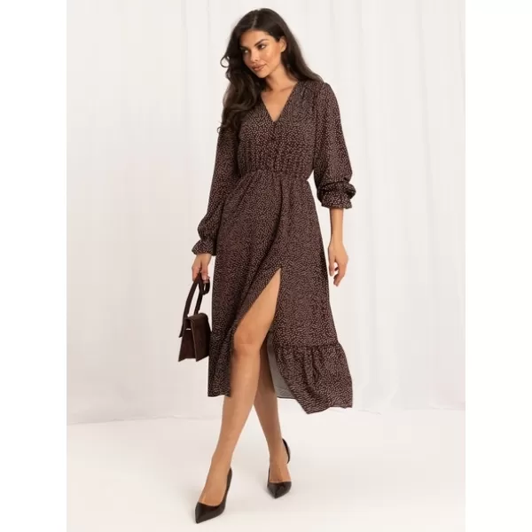  Dámské šaty ITALY MODA MI-SK-1061.86 BROWN 