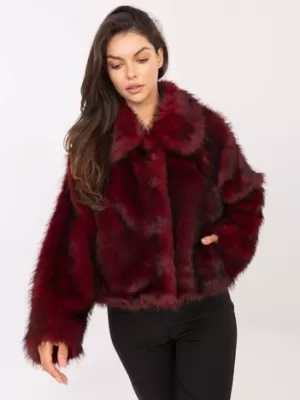 Dámská bunda RUE PARIS IT-KR-2502.50 BURGUNDY