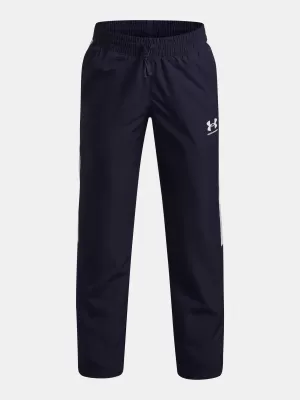Chlapecké kalhoty UNDER ARMOUR UA B RIVAL WVN PANT 1390155-410 MODRÁ