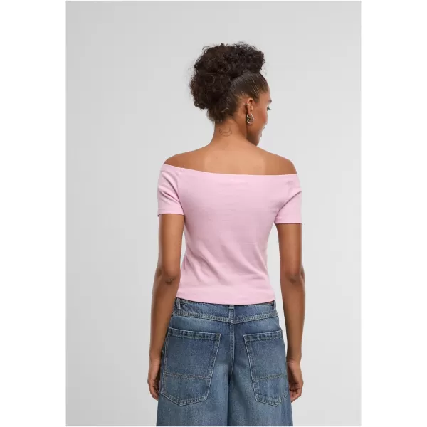  Dámské tričko URBAN CLASSICS TB6184A-22222 BLUSHED ROSE/PALE YELLOW 