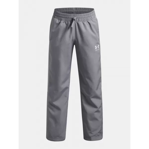  Chlapecké kalhoty UNDER ARMOUR UA B RIVAL WVN PANT 1390155-035 ŠEDÁ 