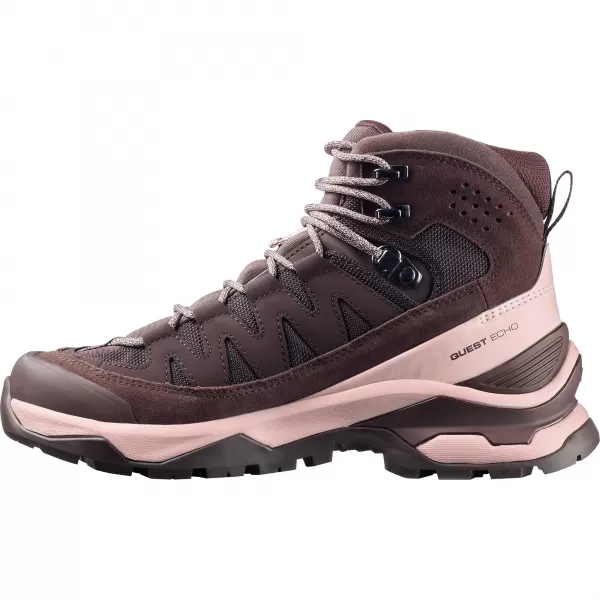  Dámské boty SALOMON QUEST ECHO GORE TEX L47968500 BLACK COFFEE/SHADOW GRAY/BLACK 
