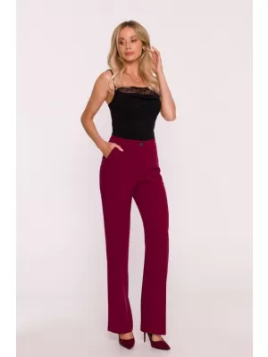 Dámské kalhoty STYLOVE S418 MAROON