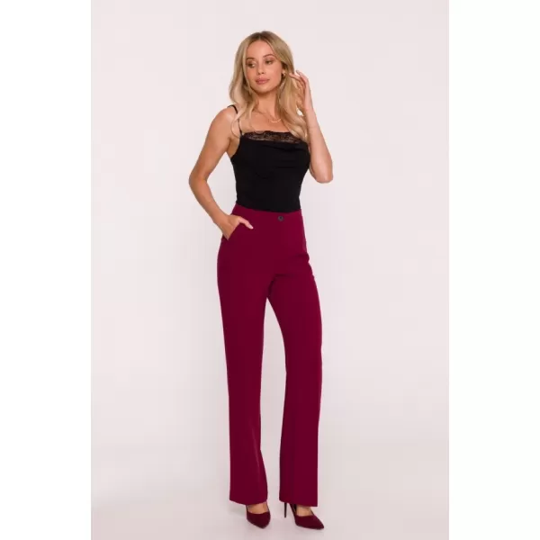  Dámské kalhoty STYLOVE S418 MAROON 