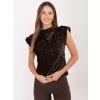 Dámská halenka ITALY MODA IT-BZ-20052.96 DARK BROWN