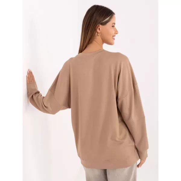  Dámská halenka RELEVANCE RV-BZ-A906.59 DARK BEIGE 