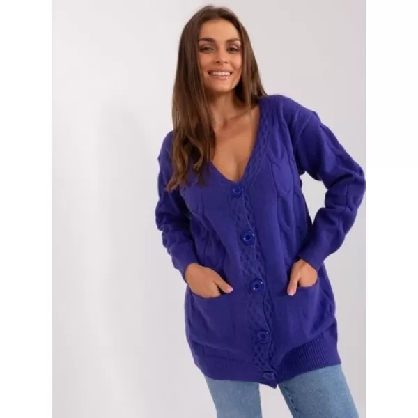  Dámský kardigan WOOL FASHION ITALIA AT-SW-2241.36P VIOLET 