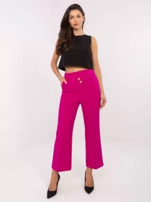 Dámské kalhoty RUE PARIS TO-SP-18150.02 FUCHSIA