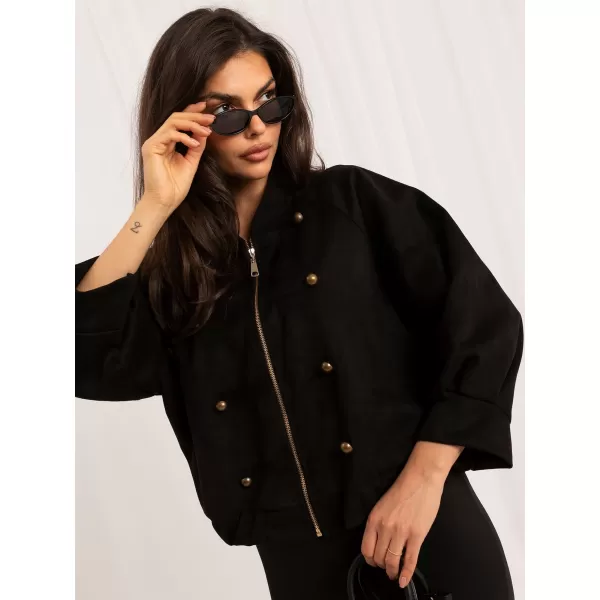  Dámská bunda ITALY MODA MI-KR-3546.65 BLACK 