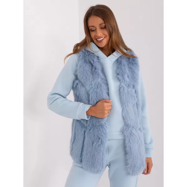  Dámská vesta WOOL FASHION ITALIA AT-KZ-2375.00P LIGHT BLUE 