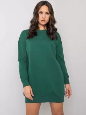 Dámské šaty RUE PARIS RV-SK-7332.65 DARK GREEN