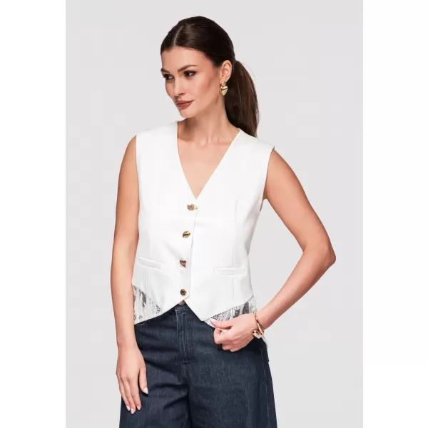  Dámský vesta LARICA OW-VE-E0002 WHITE 