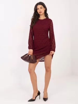 Dámské šaty ITALY MODA IT-SK-9975.99 BURGUNDY
