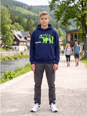 Dětská mikina ALTISPORT ALK193423 PŮLNOČNÍ MODRÁ