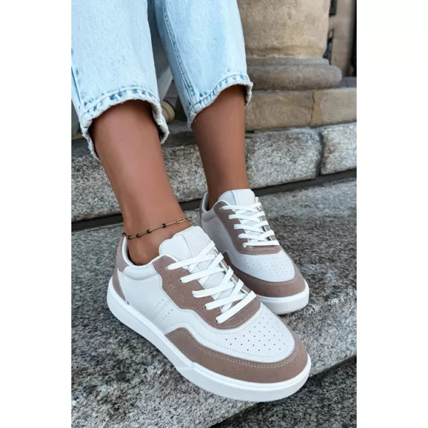  Dámské tenisky BIG STAR SHOES UU274275 WHITE/BEIGE 