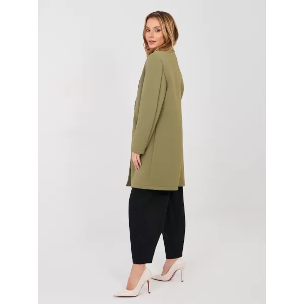  Dámský kabát RUE PARIS IT-PL-FL8153-1.04 KHAKI 