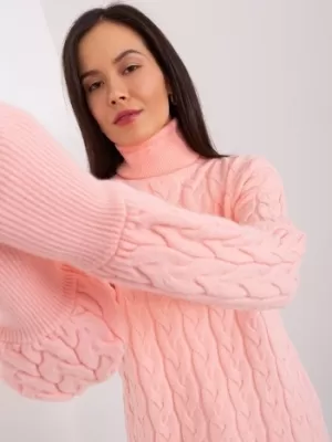 Dámský svetr WOOL FASHION ITALIA AT-SW-2348.95 PEACH