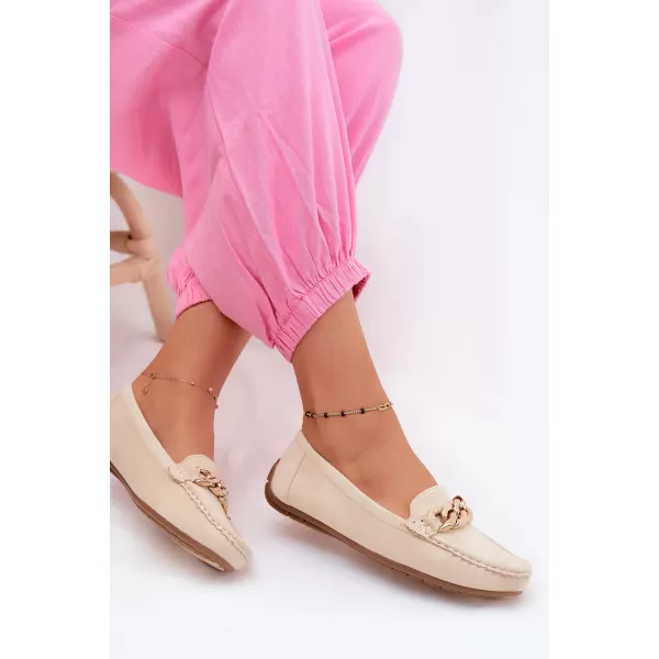  Dámské mokasíny BOTO XA011 BEIGE 