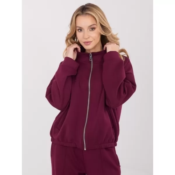  Dámská mikina FACTORY PRICE SM-BL-A1562.33 BURGUNDY 